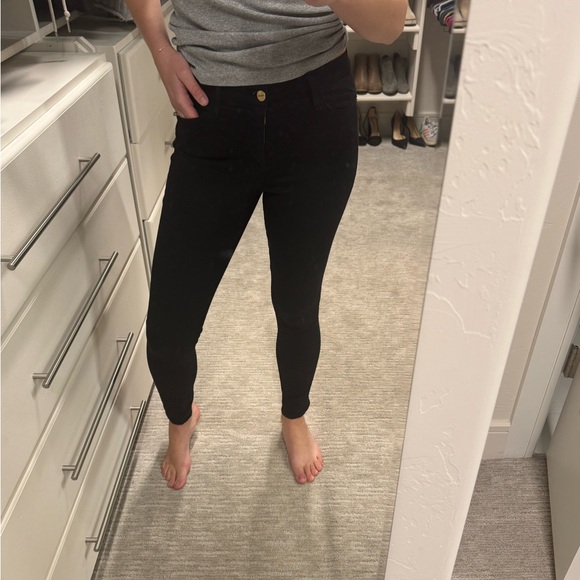 FRAME Women's Le High Skinny Black Jeans - Picture 6 of 10